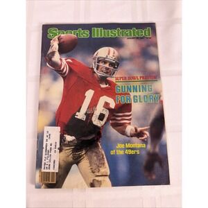 Joe Montana-Sports Illustrated-January 25 1982-First Cover-Straight Addr. Label